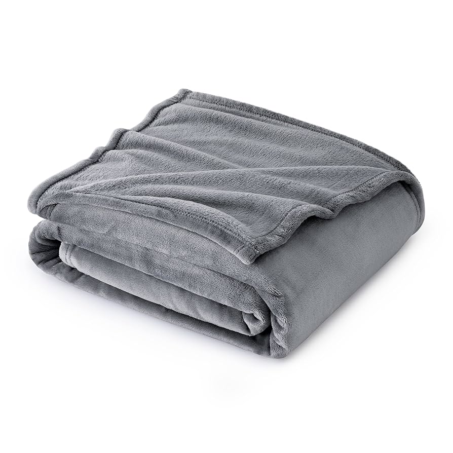 Amazon.com: Bedsure GentleSoft Fleece Blanket Twin Size Grey